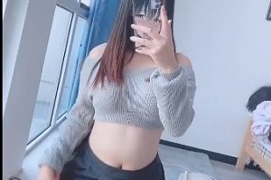 狍狍灰色毛衣连体渔网女仆服原版水印5V2.5G