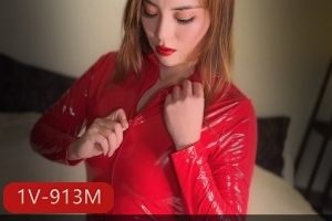 妮可火辣红色皮衣特辑OnlyFans1V913M