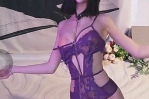 芥子柒鸭B站魅惑内衣球贴定制热舞1V139.3MB撩人